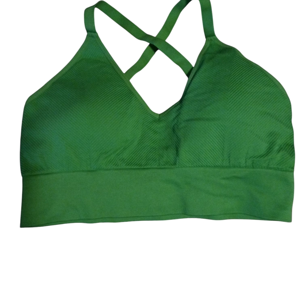 Green Women's Sports Bra